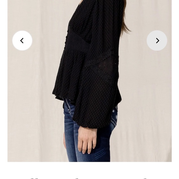 NWT miss me button down shirt black - Picture 8 of 11